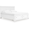 image:imageSignature Design by Ashley Danabrin Wood Queen Panel Bed FrameWhite