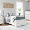 image:imageSignature Design by Ashley Danabrin Wood Queen Panel Bed FrameWhite