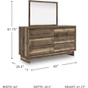 image:imageSignature Design by Ashley Darcalli Twin Panel Bed with StorageLarge Dresser and Mirror
