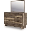 image:imageSignature Design by Ashley Darcalli Twin Panel Bed with StorageMedium Dresser and Mirror