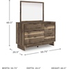 image:imageSignature Design by Ashley Darcalli Twin Panel Bed with StorageMedium Dresser and Mirror