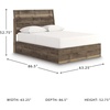 image:imageSignature Design by Ashley Darcalli Twin Panel Bed with StorageQueen Panel Bed