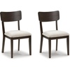 image:imageSignature Design by Ashley Farmhouse Upholstered Dining Chair Set of 2BlackCream