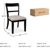 image:imageSignature Design by Ashley Farmhouse Upholstered Dining Chair Set of 2BlackGray