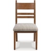 image:imageSignature Design by Ashley Farmhouse Upholstered Dining Chair Set of 2Brown