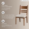 image:imageSignature Design by Ashley Farmhouse Upholstered Dining Chair Set of 2Brown