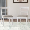 image:imageSignature Design by Ashley Farmhouse Upholstered Dining Chair Set of 2WhiteGray