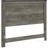 image:imageSignature Design by Ashley Frandern Rustic Panel Headboard with Nailhead Queen Gray