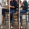 image:imageSignature Design by Ashley Gesthaven Counter Height Barstools Set of 2Light Brown  Blue