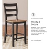 image:imageSignature Design by Ashley Gesthaven Counter Height Barstools Set of 2Light Brown  Dark Brown