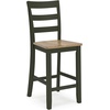 image:imageSignature Design by Ashley Gesthaven Counter Height Barstools Set of 2Light Brown  Green