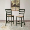 image:imageSignature Design by Ashley Gesthaven Counter Height Barstools Set of 2Light Brown  Green