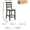 image:imageSignature Design by Ashley Gesthaven Counter Height Barstools Set of 2Light Brown  Green