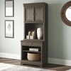 image:imageSignature Design by Ashley Janismore Transitional Bookcase with Storage Cable Management and LED Light Weathered GrayWeathered Gray