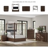 image:imageSignature Design by Ashley Kendamor Modern Canopy Bed with Upholstered Headboard and USB Charging Ports Foundation or Box Spring Needed Queen Dark BrownQueen Canopy Bed