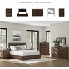 image:imageSignature Design by Ashley Kendamor Modern Canopy Bed with Upholstered Headboard and USB Charging Ports Foundation or Box Spring Needed Queen Dark BrownKing Upholstered Panel Bed