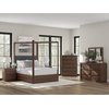 image:imageSignature Design by Ashley Kendamor Modern Canopy Bed with Upholstered Headboard and USB Charging Ports Foundation or Box Spring Needed Queen Dark BrownQueen Canopy Bed