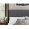 image:imageSignature Design by Ashley Kendamor Modern Canopy Bed with Upholstered Headboard and USB Charging Ports Foundation or Box Spring Needed Queen Dark BrownQueen Canopy Bed