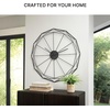 image:imageSignature Design by Ashley Large Industrial Metal Wall Clock Black