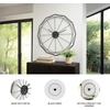image:imageSignature Design by Ashley Large Industrial Metal Wall Clock Black