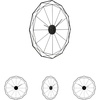 image:imageSignature Design by Ashley Large Industrial Metal Wall Clock Black