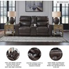 image:imageSignature Design by Ashley Leather Power Reclining Loveseat with Console