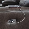 image:imageSignature Design by Ashley Leather Power Reclining Loveseat with Console