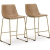 image:imageSignature Design by Ashley Lexadine Counter Height Stools Set of 2 Gold