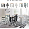 image:imageSignature Design by Ashley Mirimyn Casual 295 Bar Height Bar Stool with 8 Stretchers Set of 2 Black amp Light BrownBlack  Light Brown