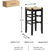 image:imageSignature Design by Ashley Mirimyn Casual 295 Bar Height Bar Stool with 8 Stretchers Set of 2 Black amp Light BrownBlack  Light Brown