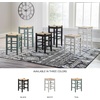 image:imageSignature Design by Ashley Mirimyn Casual 295 Bar Height Bar Stool with 8 Stretchers Set of 2 Black amp Light BrownBlack  Light Brown