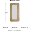 image:imageSignature Design by Ashley Norigan Casual Full Length Floor Mirror with Thick Frame Light Brown