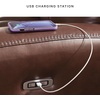 image:imageSignature Design by Ashley Power Reclining Loveseat with Console MahoganyBrown