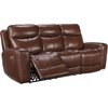 image:imageSignature Design by Ashley Power Reclining Loveseat with Console MahoganyBrown