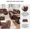 image:imageSignature Design by Ashley Power Reclining Loveseat with Console MahoganyBrown