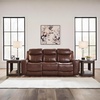 image:imageSignature Design by Ashley Power Reclining Loveseat with Console MahoganyBrown
