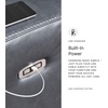 image:imageSignature Design by Ashley Power Reclining Loveseat with Console MahoganyGrey