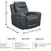 image:imageSignature Design by Ashley Power Reclining Loveseat with Console MahoganyGrey