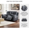 image:imageSignature Design by Ashley Power Reclining Loveseat with Console MahoganyGrey