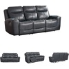 image:imageSignature Design by Ashley Power Reclining Loveseat with Console MahoganyGrey