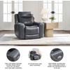image:imageSignature Design by Ashley Power Reclining Loveseat with Console MahoganyGrey