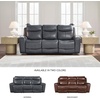 image:imageSignature Design by Ashley Power Reclining Loveseat with Console MahoganyGrey