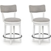 image:imageSignature Design by Ashley Set of 2 Swivel Counter Height Barstools White
