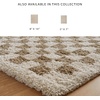 image:imageSignature Design by Ashley Shag Area Rug Checkered 8x10 Taupe amp Ivory