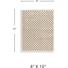 image:imageSignature Design by Ashley Shag Area Rug Checkered 8x10 Taupe amp Ivory