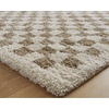 image:imageSignature Design by Ashley Shag Area Rug Checkered 8x10 Taupe amp Ivory