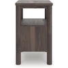 image:imageSignature Design by Ashley Symarro MidCentury Modern 1Drawer Nightstand with USB Ports LED Lighting and Open Shelf Dark Brown