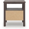 image:imageSignature Design by Ashley Symarro MidCentury Modern 1Drawer Nightstand with USB Ports LED Lighting and Open Shelf Dark Brown
