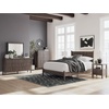image:imageSignature Design by Ashley Symarro MidCentury Modern 1Drawer Nightstand with USB Ports LED Lighting and Open Shelf Dark Brown