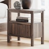 image:imageSignature Design by Ashley Symarro MidCentury Modern 1Drawer Nightstand with USB Ports LED Lighting and Open Shelf Dark Brown